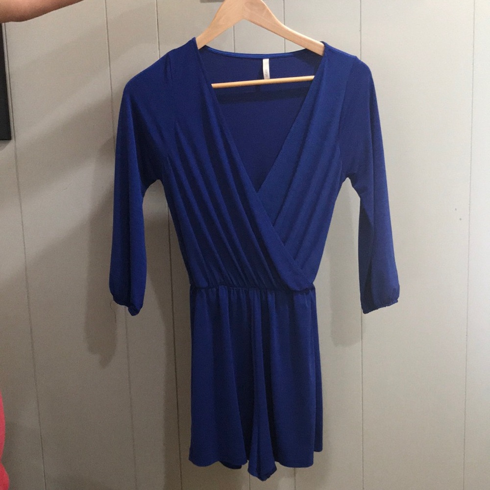 Royal blue romper
